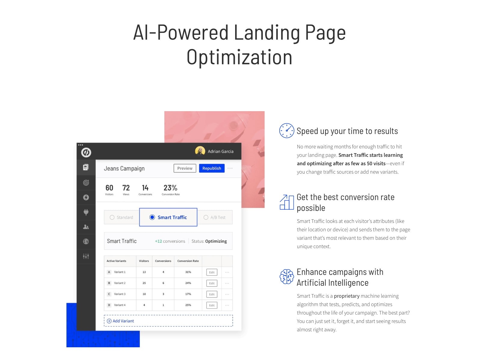 AI-Powered Landing Pages